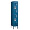 Salsbury Industries 2 Tier Vented Locker, 12"Wx66"Hx15"D, 2 Door, Blue, Unassembled 72155BL-U - alternate 1